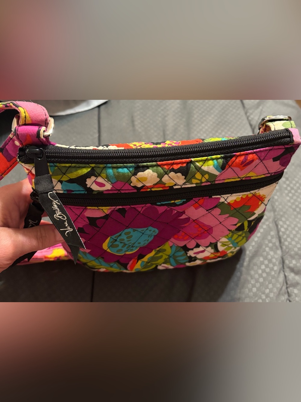 Vera Bradley Multicolor Floral Quilted Crossbody - Picture 3 of 10